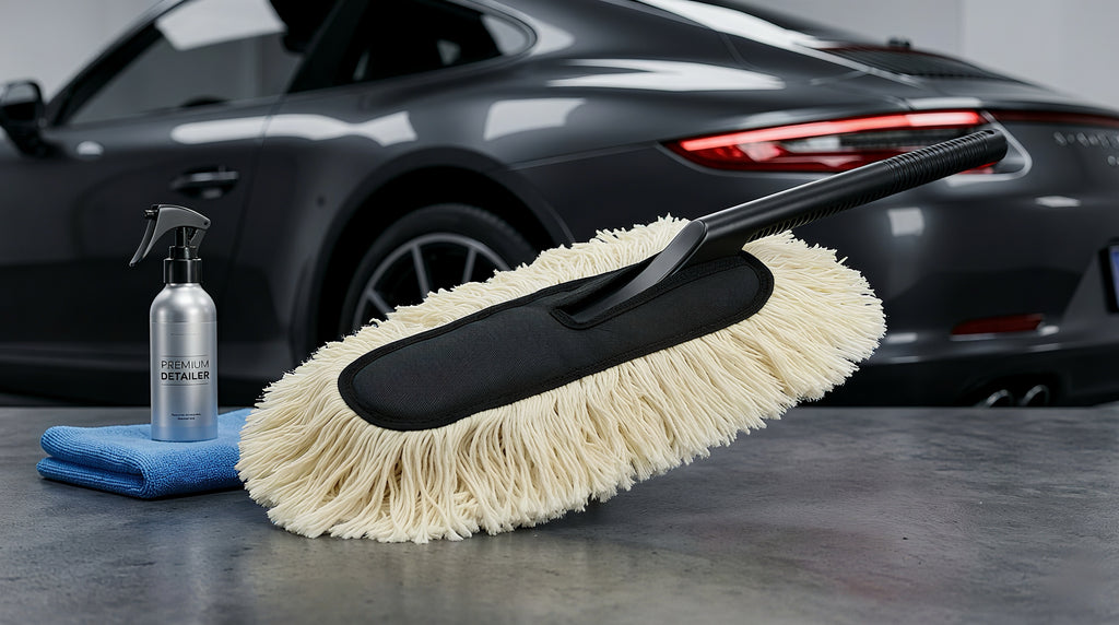 Scratch-Free Microfiber Car Cleaning Duster – Wipe Away Dust Instantly!