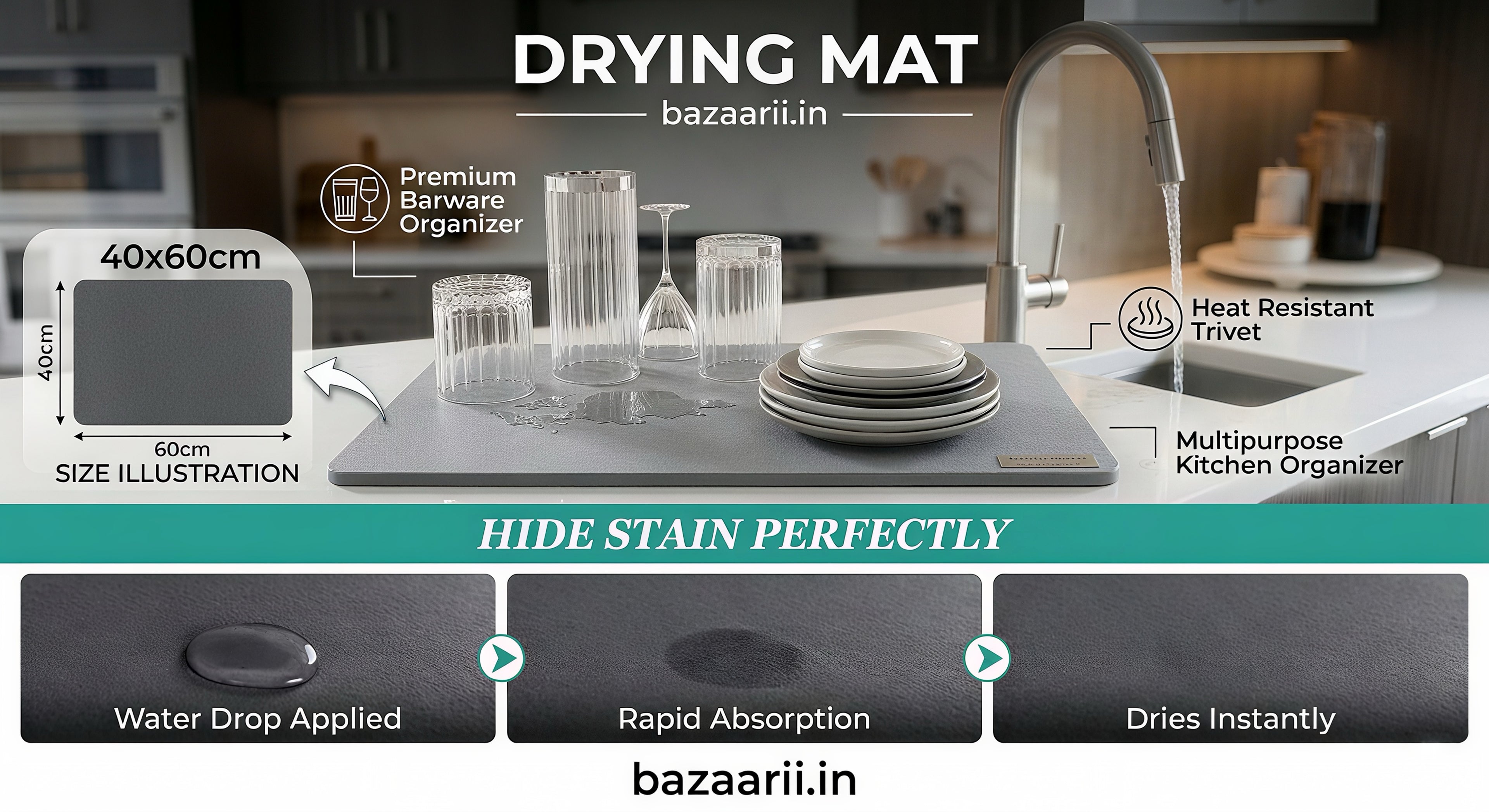 Quick-Dish Drying Mat | BUY 1 & GET 1 FREE