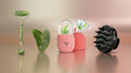 4-in-1 Ultimate Self-Care Glow Kit: Jade Roller, Gua Sha, Silicone Scalp Massager & Ice Roller Mold for Face & Hair Care