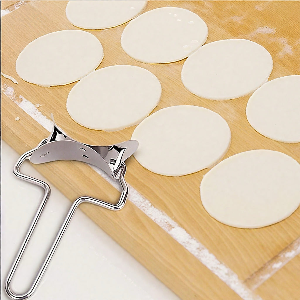 Stainless Steel Puri Cutter & Dough Roller | Easy Kitchen Tool for Puri, Roti & Cookies
