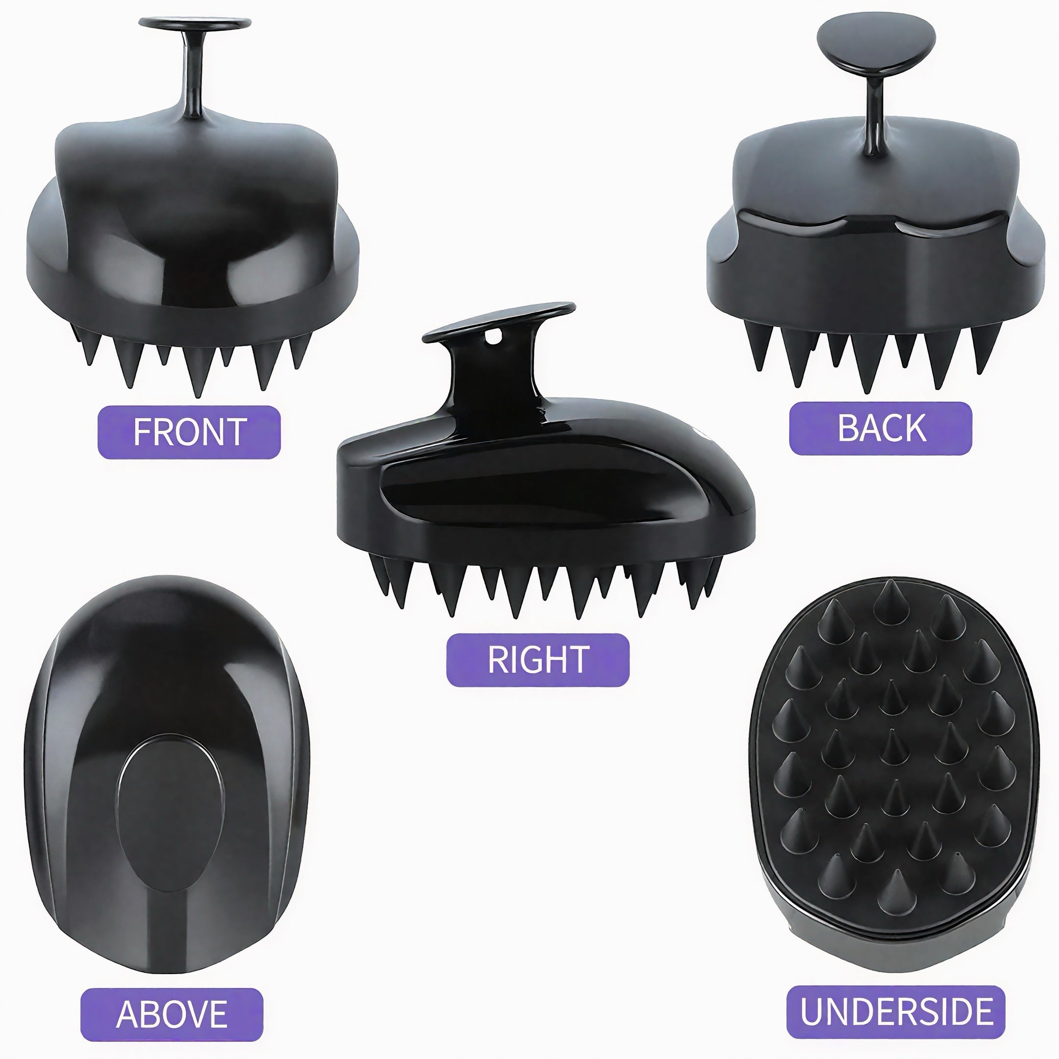 4-in-1 Ultimate Self-Care Glow Kit: Jade Roller, Gua Sha, Silicone Scalp Massager & Ice Roller Mold for Face & Hair Care