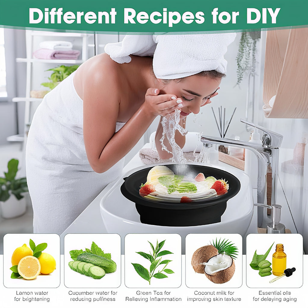 Foldable Silicone Face Wash Basin for Ice Therapy & Skin Care