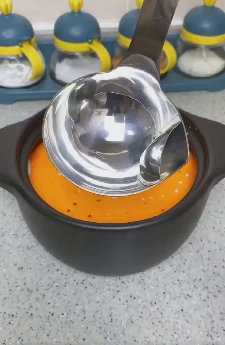 Stainless Steel Oil Separator Ladle - Remove Excess Fat Easily