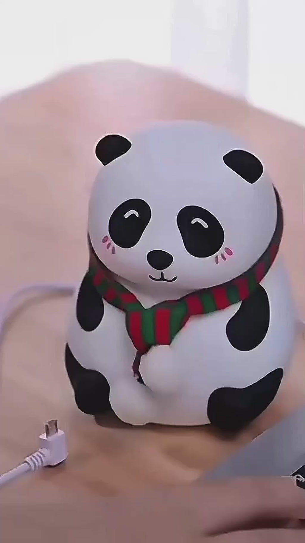 Cute Panda Night Light for Kids Bedroom | Colour Changing LED Silicone Lamp