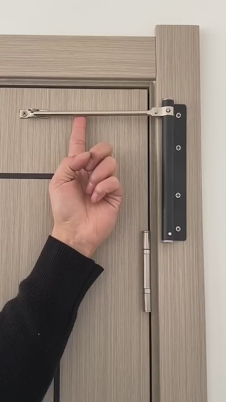 Premium Automatic Door Closer - Stainless Steel